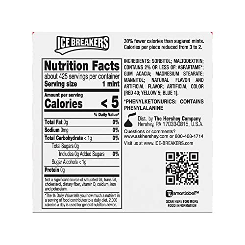 Ice Breakers Holiday Candy Cane Mints 1.5 Oz. Pack Of 8