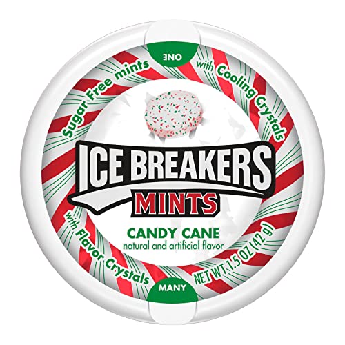Ice Breakers Holiday Candy Cane Mints 1.5 Oz. Pack Of 8