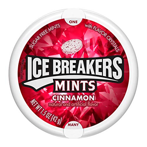 Ice Breakers Sugar Free Mints, Cinnamon, 1.5 Ounce Pack Of 8 Ice Breakers Sugar Free Mints, Cinnamon, 1.5 Ounce Pack Of 8