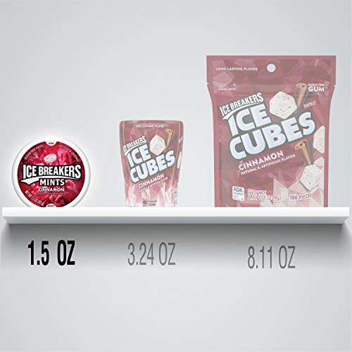 Ice Breakers Sugar Free Mints, Cinnamon, 1.5 Ounce Pack Of 8 Ice Breakers Sugar Free Mints, Cinnamon, 1.5 Ounce Pack Of 8