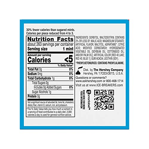 Ice Breakers Sugar Free Duo Mints, Strawberry Fruit And Cool, 1.