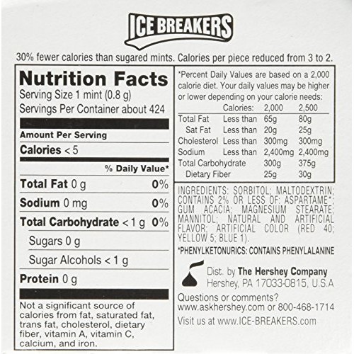 Ice Breakers Holiday Mints, Candy Cane Flavor, Sugar Free, 1.5 O