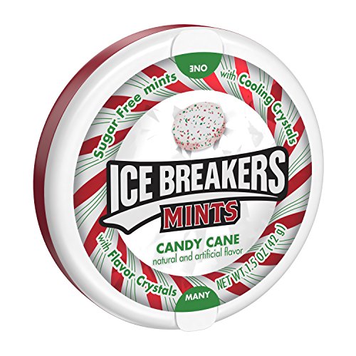 Ice Breakers Holiday Mints, Candy Cane Flavor, Sugar Free, 1.5 O