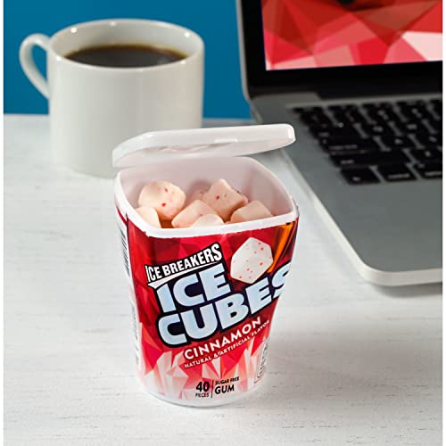 Ice Breakers Ice Cubes Cinnamon Flavored Sugar Free Chewing Gum,