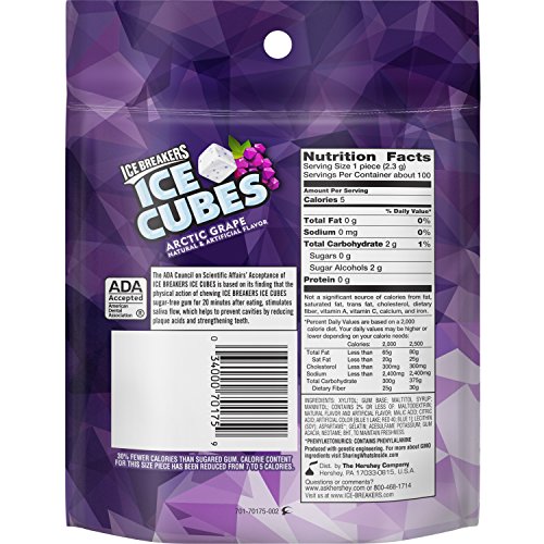 Ice Breakers Ice Cubes Gum, Arctic Grape, Sugar Free With Xylito