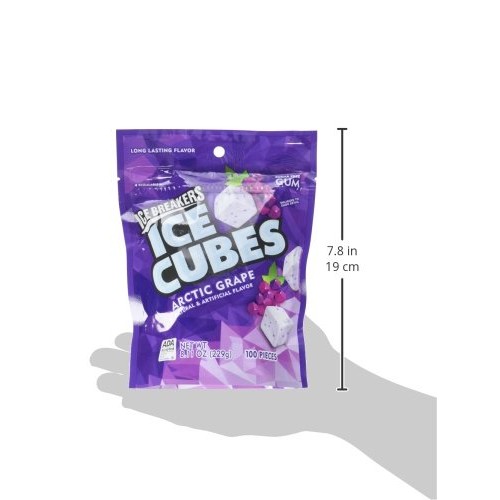 Ice Breakers Ice Cubes Gum, Arctic Grape, Sugar Free With Xylito