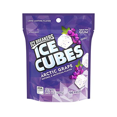 Ice Breakers Ice Cubes Gum, Arctic Grape, Sugar Free With Xylito