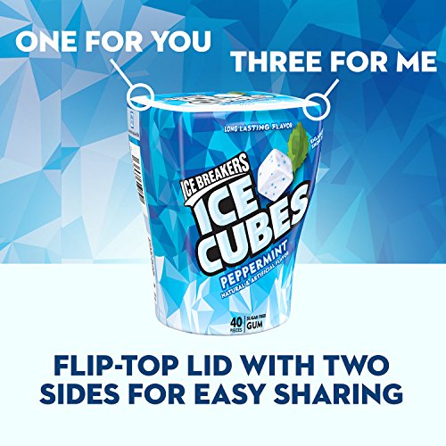 Ice Breakers Ice Cubes Gum, Peppermint, Sugar Free With Xylitol,