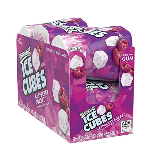 Ice Breakers Ice Cubes Sugar Free Gum With Xylitol, Raspberry So