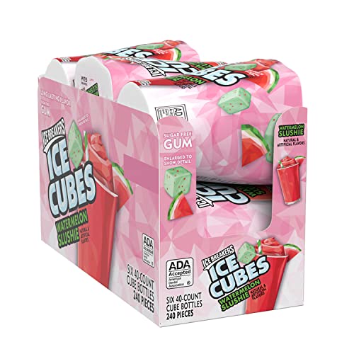 ICE BREAKERS ICE CUBES Watermelon Slushie Flavored, Made with Xy...