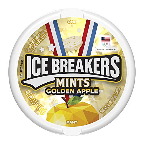 Ice Breakers Mints, Sugar Free, Golden Apple Flavor, 8 Coun