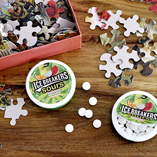 Ice Breakers Sours Sugar Free Mints, Watermelon, Green Apple, T