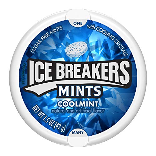 Ice Breakers Sugar Free Mints, Coolmint, 1.5 Ounce Pack Of 8