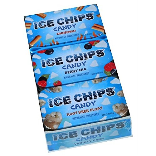 Ice Chips Xylitol Candy 6 Tins Variety Pack; Low Carb, Gluten