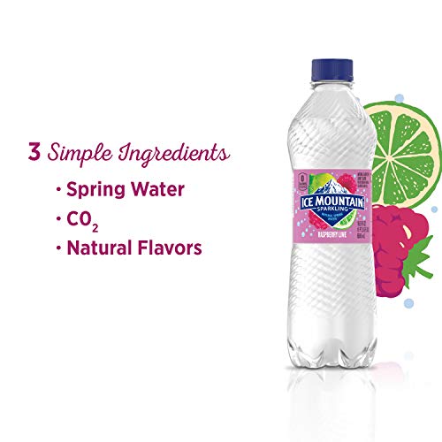 Ice Mountain Sparkling Water, Raspberry Lime, 16.9 oz. Bottles ...