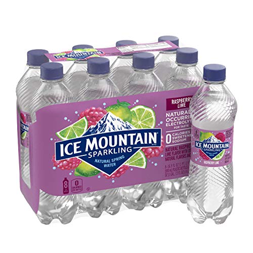 Ice Mountain Sparkling Water, Raspberry Lime, 16.9 oz. Bottles ...