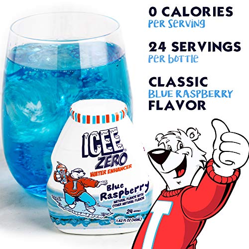 Icee Zero Calorie Blue Raspberry Liquid Water Enhancer Drink Mix