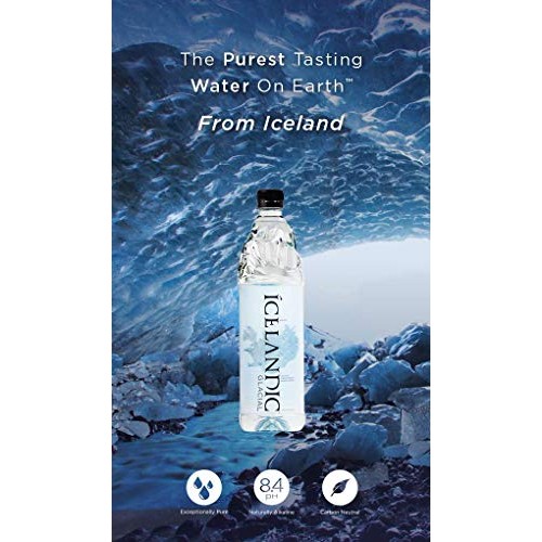 Icelandic Glacial Natural Spring Alkaline Water, 500 Ml 6 Count