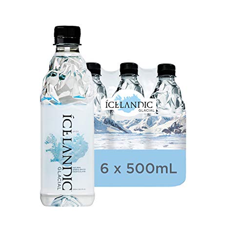 Icelandic Glacial Natural Spring Alkaline Water, 500 Ml 6 Count