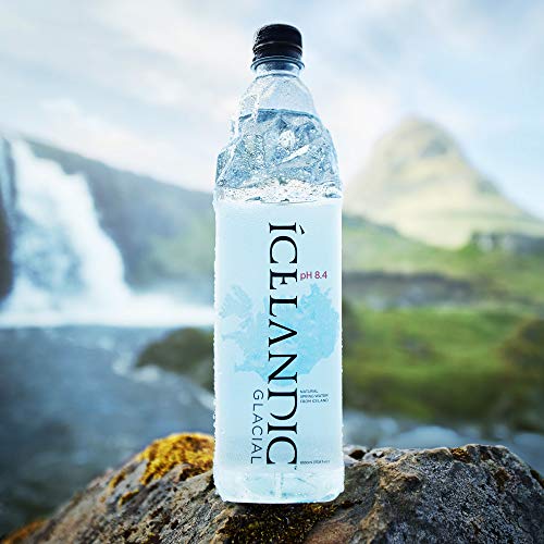 Icelandic Glacial Natural Spring Alkaline Water, 1 Liter 12 Count