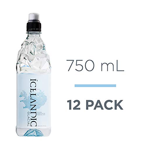 Icelandic Glacial Natural Spring Alkaline Water, 750 Ml 12 Count