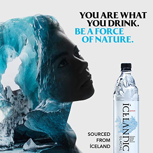 Icelandic Glacial Natural Spring Alkaline Water, 750 Ml 12 Count