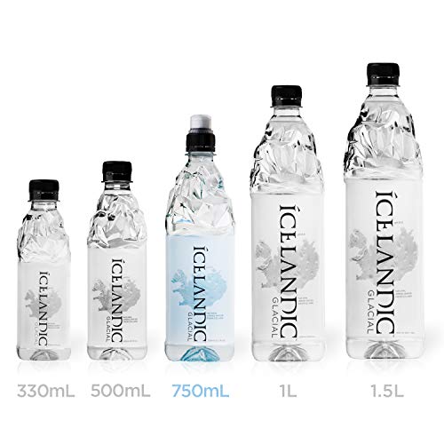 Icelandic Glacial Natural Spring Alkaline Water, 750 Ml 12 Count