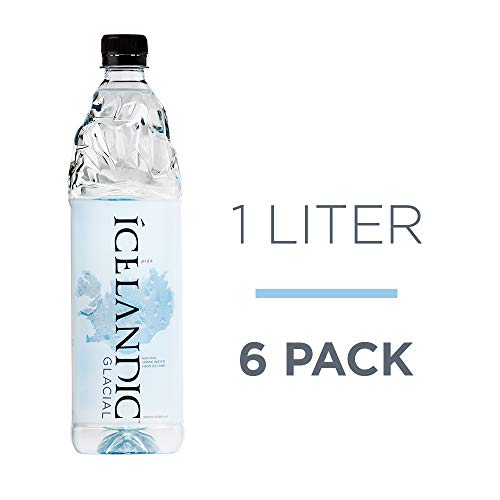 Icelandic Glacial Natural Spring Water, 1 Liter, 6 Count