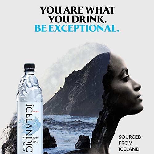 Icelandic Glacial Natural Spring Water, 1 Liter, 6 Count