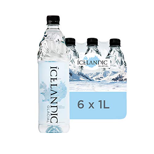 Icelandic Glacial Natural Spring Water, 1 Liter, 6 Count
