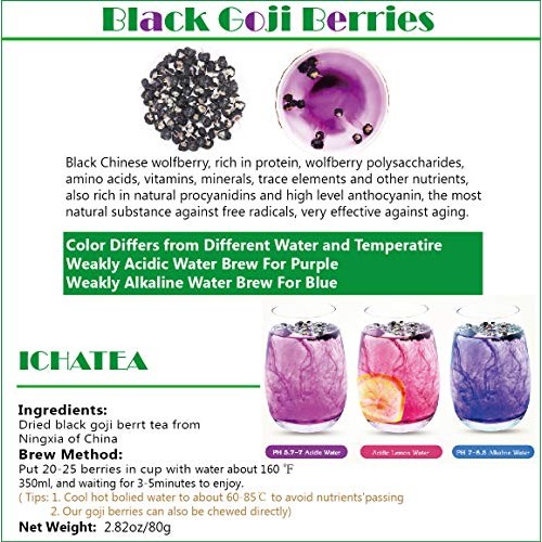 Black Goji Berry Tea Dried Chinese Ningxia Black Wolfberry Herba