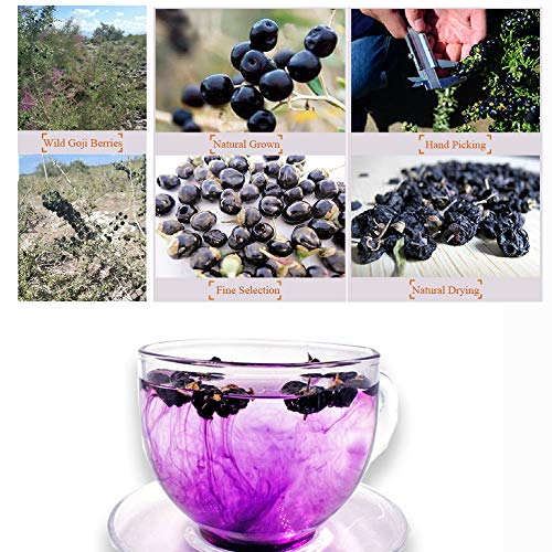 Black Goji Berry Tea Dried Chinese Ningxia Black Wolfberry Herba