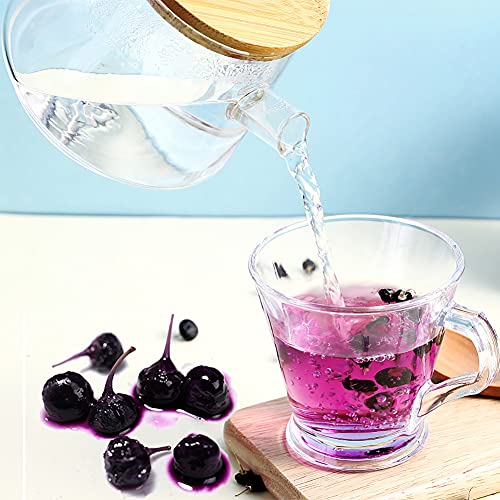 Ichatea 2.82Oz Dried Black Goji Berries Tea Medlar| Herbal Wild