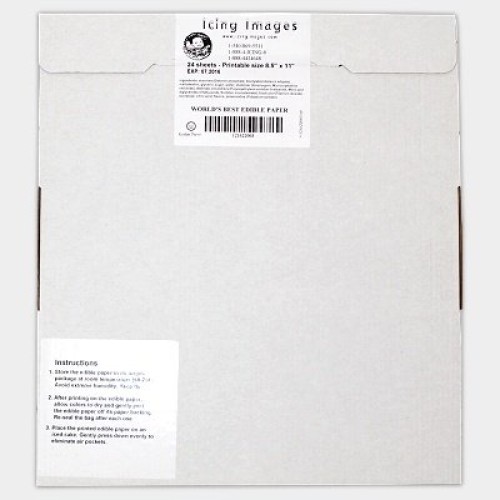 Icing Images Edible 24 Premium Small Icing Sheets 8.5 X 10.75