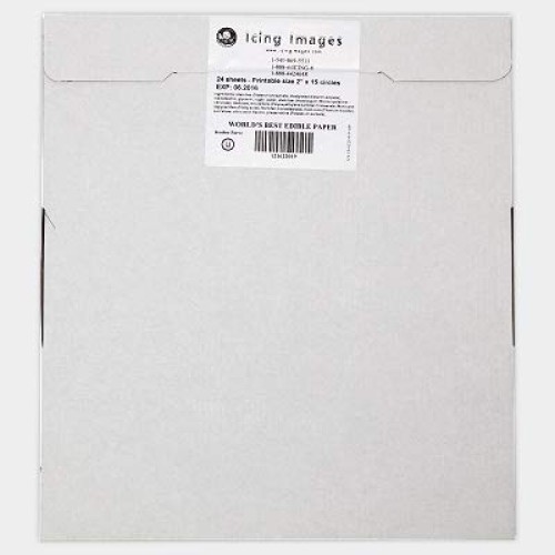 Icing Images Premium Icing Sheets Pre-Cut Shapes 2 Circles