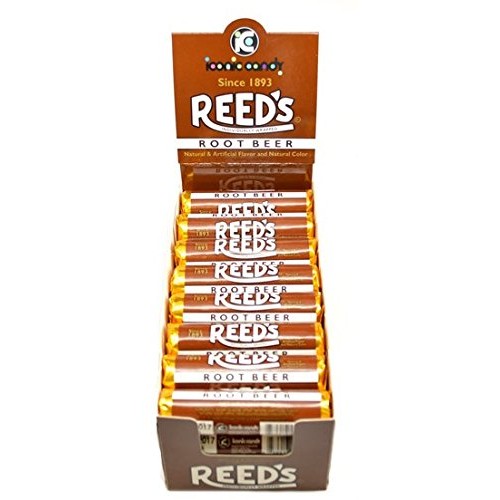 Reeds Classic Hard Candy Rolls - Root Beer Pack Of 24
