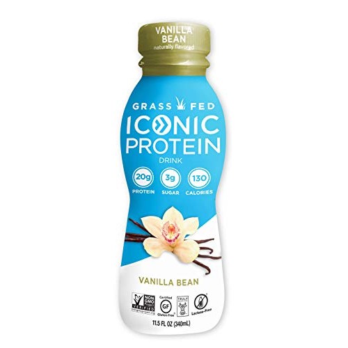 Iconic Low Carb High Protein Drinks, Vanilla Bean, 11.5Oz, 12 Pack