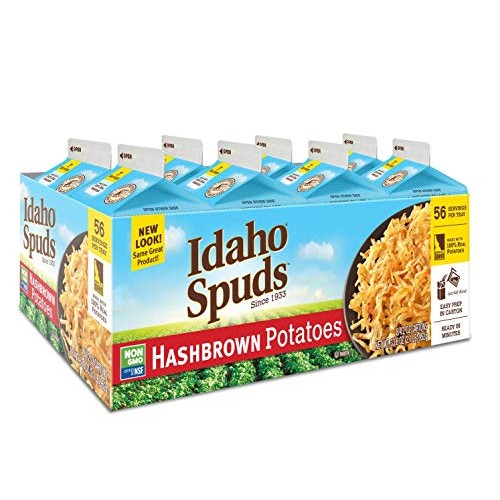 Idaho Spuds Real Potato, Gluten Free, Hashbrowns 4.2Oz 16 Pack