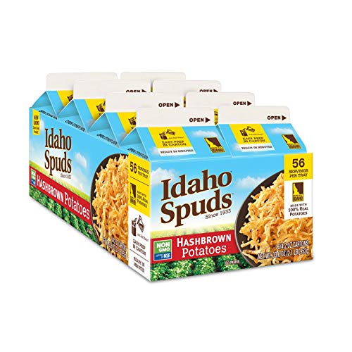 Idaho Spuds Real Potato, Gluten Free, Hashbrowns 4.2Oz 16 Pack