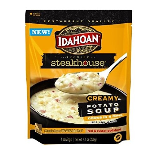 Idahoan Steakhouse Creamy Potato Soup Mix Pack Of 3 7.1 Oz Bags