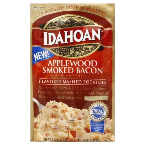 Idahoan, Applewood Smoked Bacon Flavored Mashed Potatoes, 4Oz Po