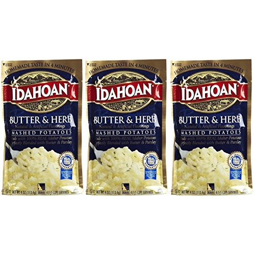 Idahoan Butter &Amp; Herb Mashed Potatoes - 4 Oz - 3 Pk