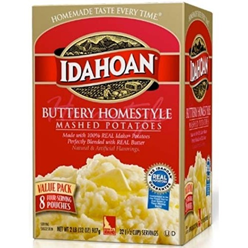 Idahoan Buttery Homestyle Mashed Potatoes, Made With Naturally G