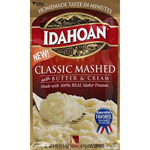 Idahoan Classic Mashed Instant Potato Mix Flakes 4 Oz Idahoan Classic Mashed Instant Potato Mix Flakes 4 Oz