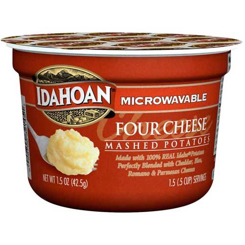 Idahoan Four Cheese Mashed Potatoes Cup, 1.5 Ounce -- 10 Per Case.