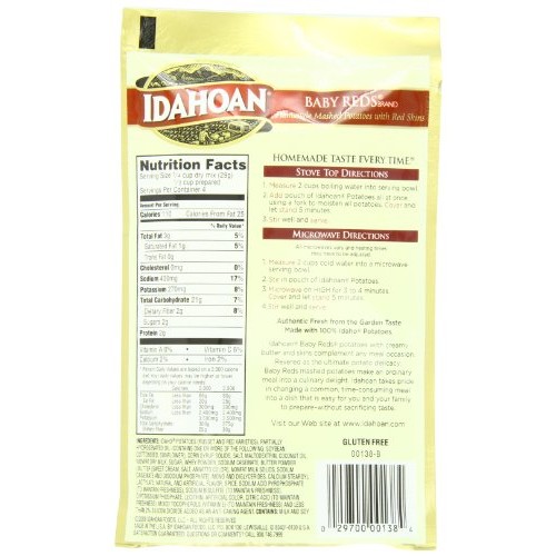 Idahoan Mashed Potatoes, Baby Reds, 4.1 Ounce Pack Of 10