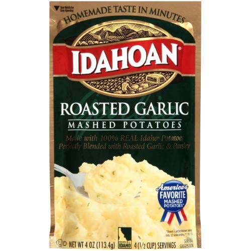 Idahoan, Mashed Potatoes, Roasted Garlic Pack Of 6