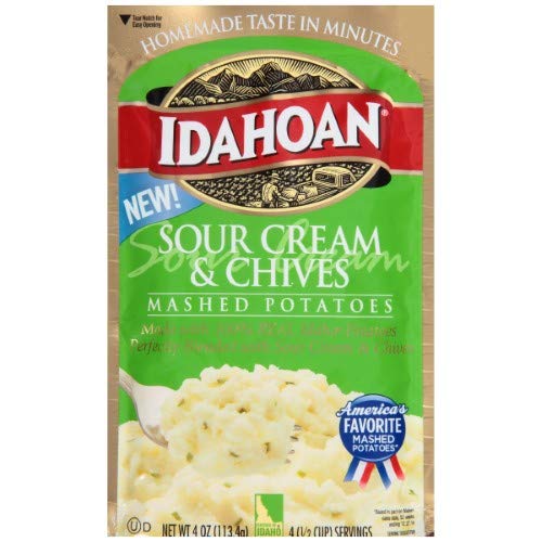 Idahoan, Mashed Potatoes, Sour Cream &Amp; Chives Pack Of 2