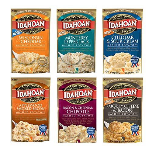 Idahoan Mashed Potatoes Variety Bundle Of 6 4 Oz. Wisconsin Ched