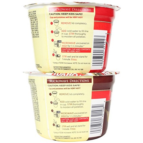 Idahoan Microwavable Instant Mashed Potatoes Variety Bundle: 2
